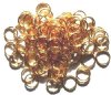 20, 10mm Gold Plated Closed Jump Rings
